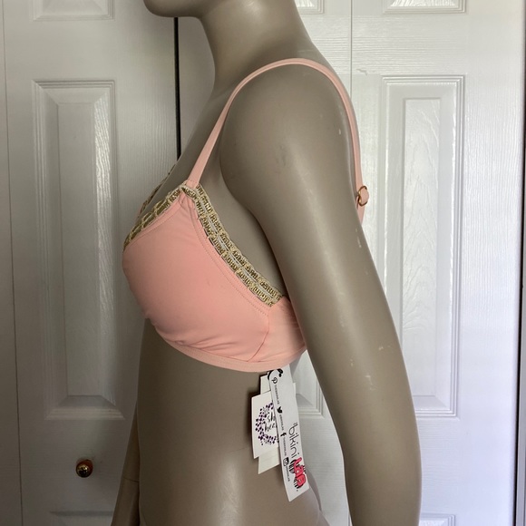 The Bikini Lab Swim The Bikini Lab Womens Apricot Bikini Top Bra